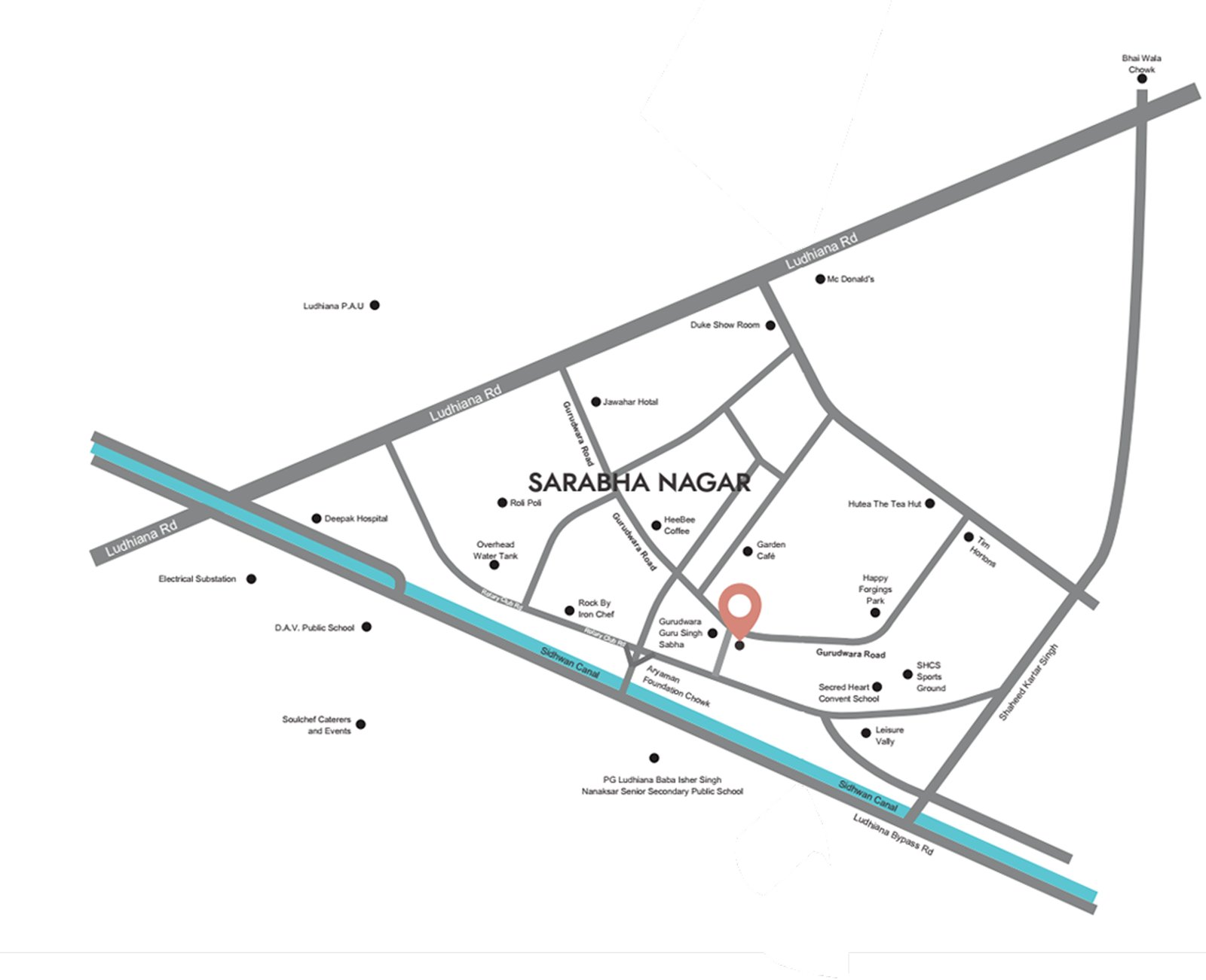 Sarabha Nagar Map